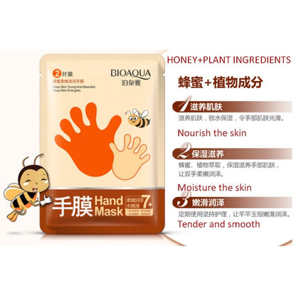 Hand mask honey bioaqua