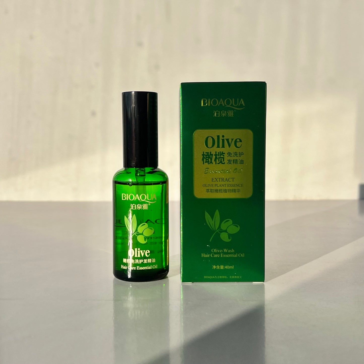 Aceite para el cabello con extracto de olivo